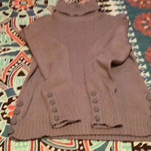 SALE Women's Cozy Turtleneck Sweater - Gray